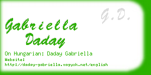 gabriella daday business card